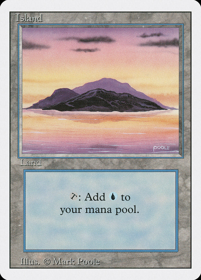 Island (Sunset / Signature on Right) [Revised Edition] | Silver Goblin