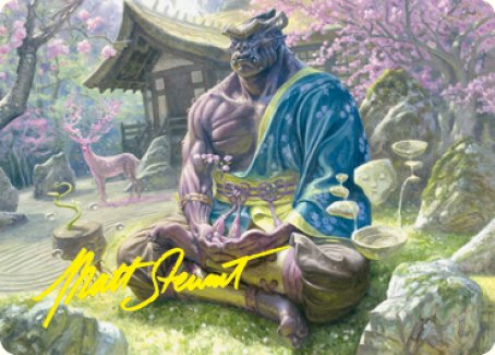 Kosei, Penitent Warlord Art Card (Gold-Stamped Signature) [Kamigawa: Neon Dynasty Art Series] | Silver Goblin