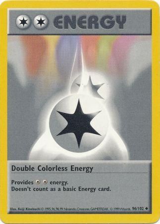 Double Colorless Energy (96/102) [Base Set Shadowless Unlimited] | Silver Goblin