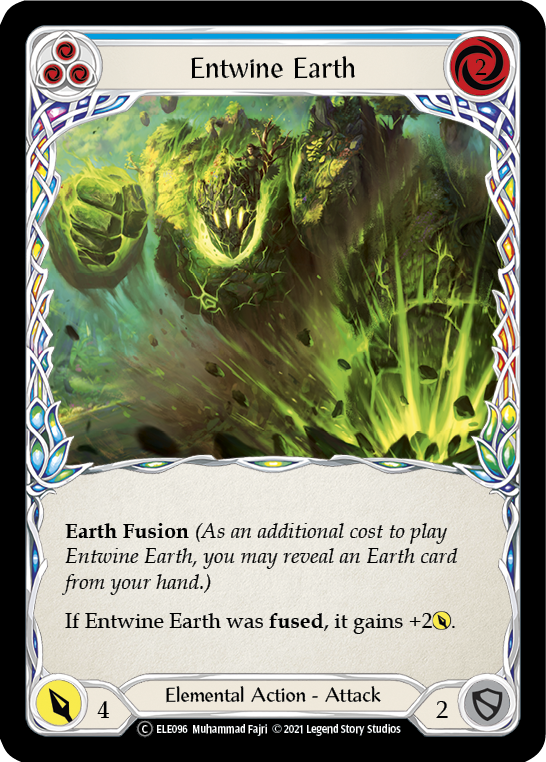 Entwine Earth (Blue) [U-ELE096] (Tales of Aria Unlimited)  Unlimited Rainbow Foil | Silver Goblin