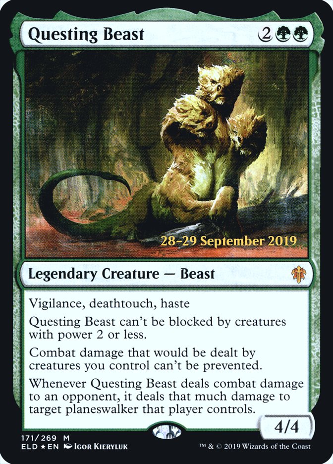 Questing Beast [Throne of Eldraine Prerelease Promos] | Silver Goblin