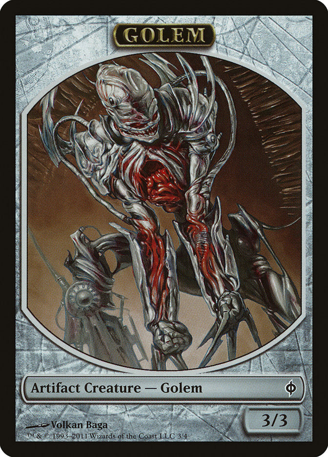 Golem Token [New Phyrexia Tokens] | Silver Goblin