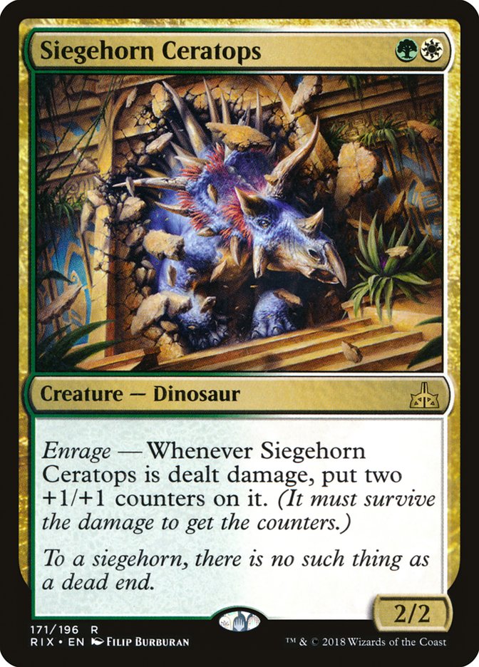 Siegehorn Ceratops [Rivals of Ixalan] | Silver Goblin