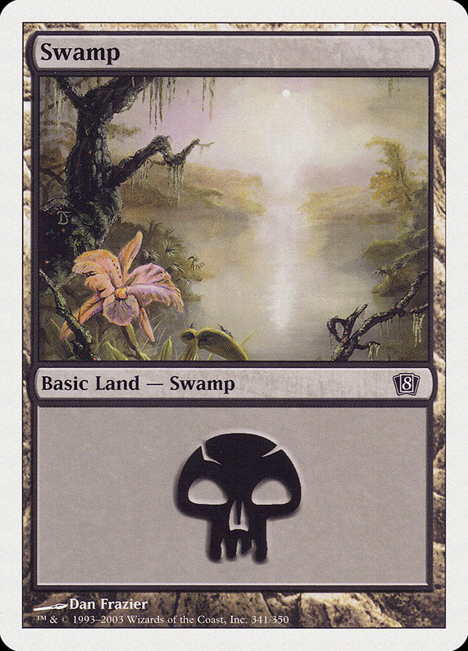 Swamp (341) [Eighth Edition] | Silver Goblin