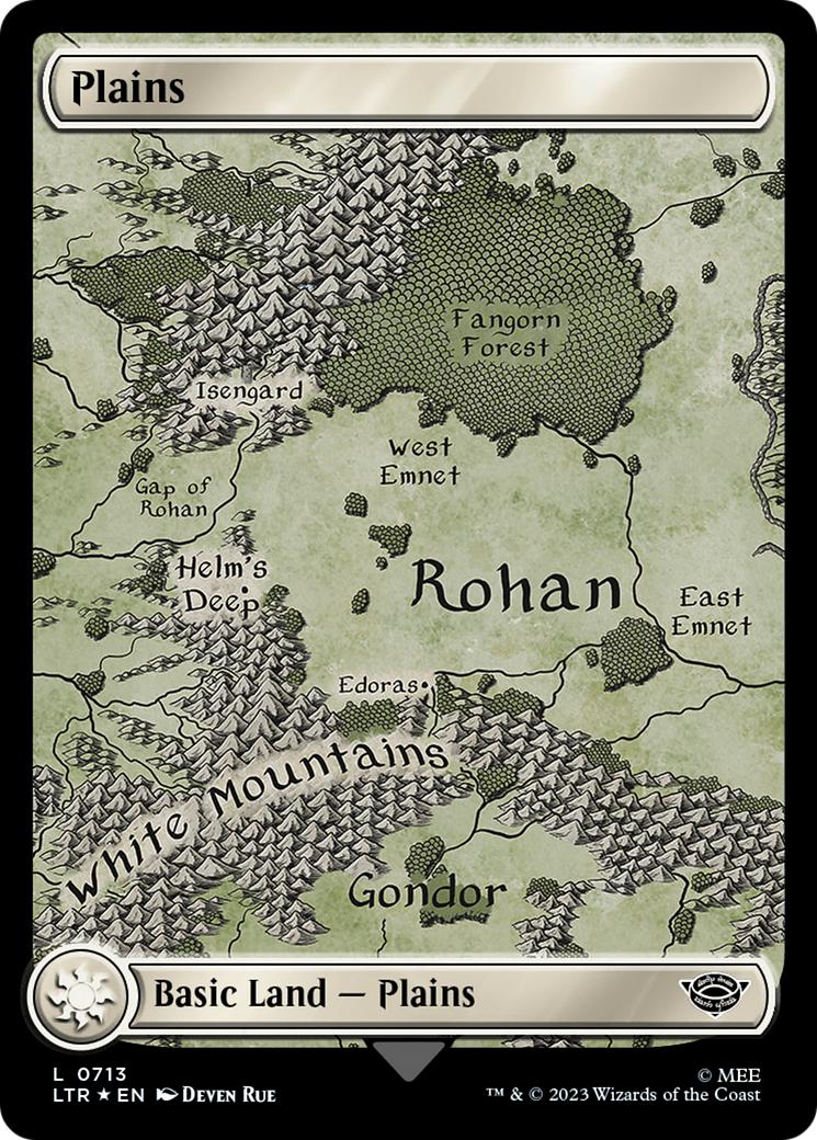 Plains (0713) (Surge Foil) [The Lord of the Rings: Tales of Middle-Earth] | Silver Goblin
