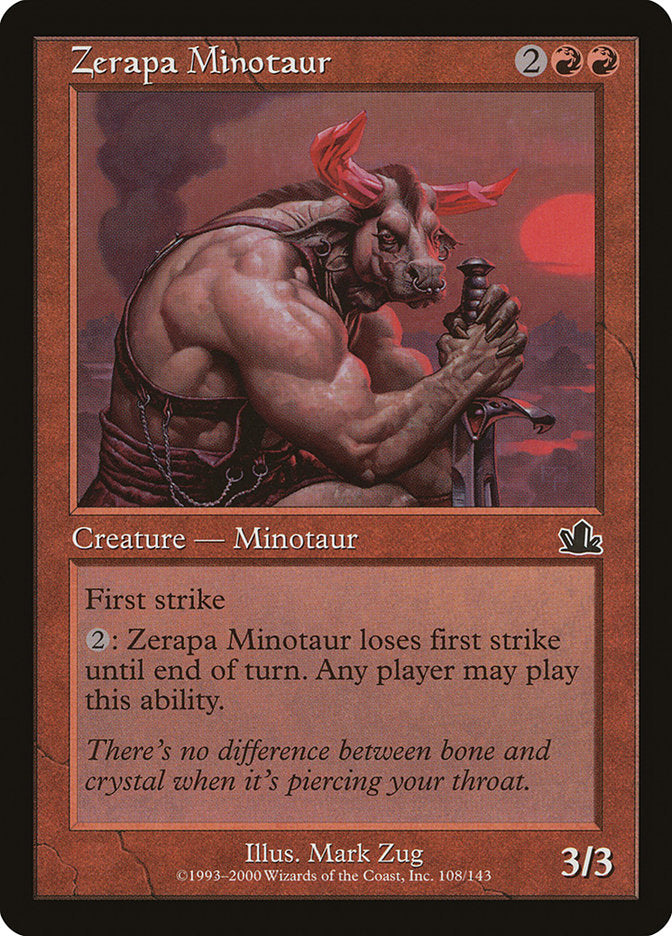 Zerapa Minotaur [Prophecy] | Silver Goblin