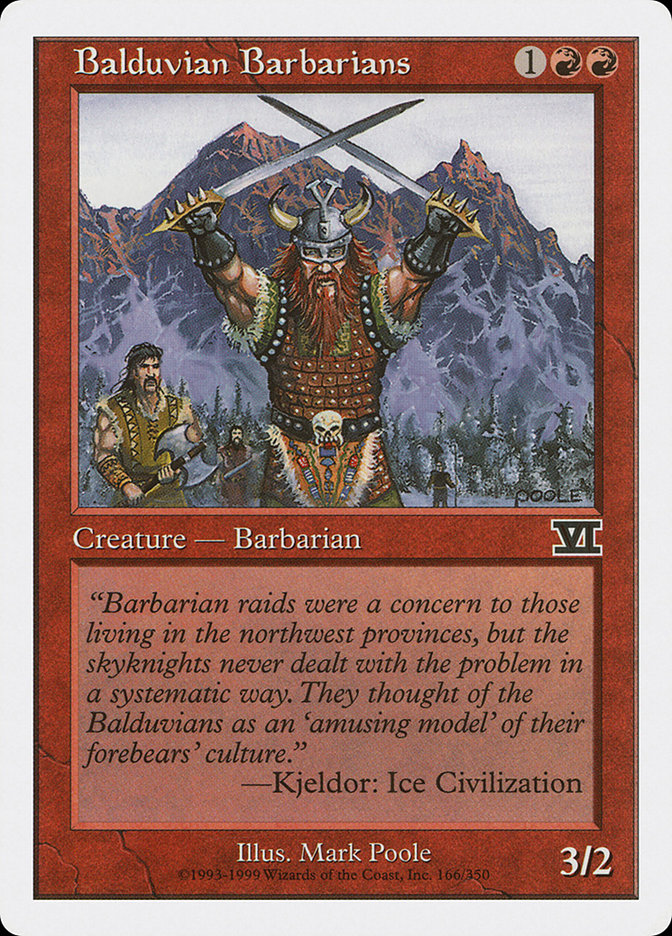 Balduvian Barbarians [Classic Sixth Edition] | Silver Goblin