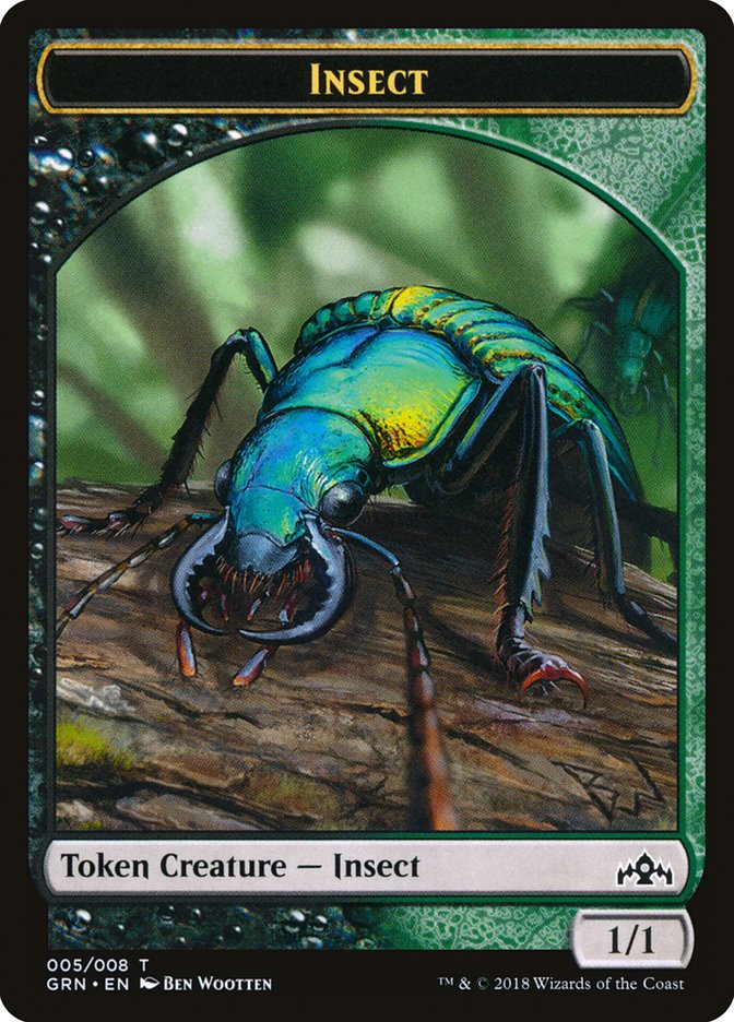 Insect Token [Guilds of Ravnica Tokens] | Silver Goblin