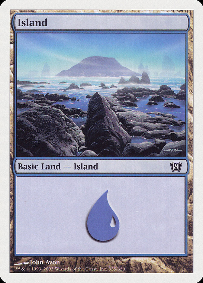 Island (335) [Eighth Edition] | Silver Goblin