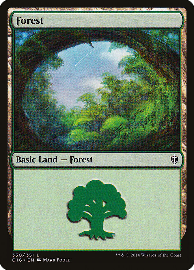 Forest (350) [Commander 2016] | Silver Goblin