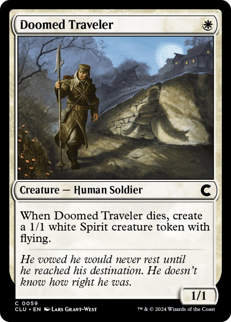 Doomed Traveler [Ravnica: Clue Edition] | Silver Goblin