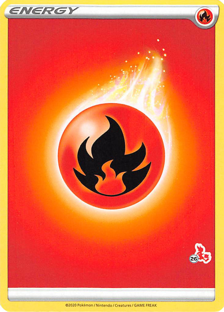 Fire Energy (Cinderace Stamp #26) [Battle Academy 2022] | Silver Goblin