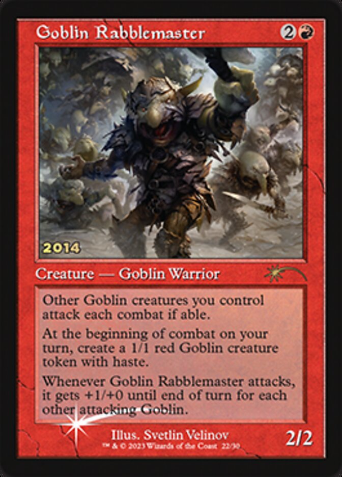 Goblin Rabblemaster [30th Anniversary Promos] | Silver Goblin