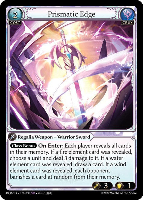 Prismatic Edge (035) [Dawn of Ashes: Starter Decks] | Silver Goblin