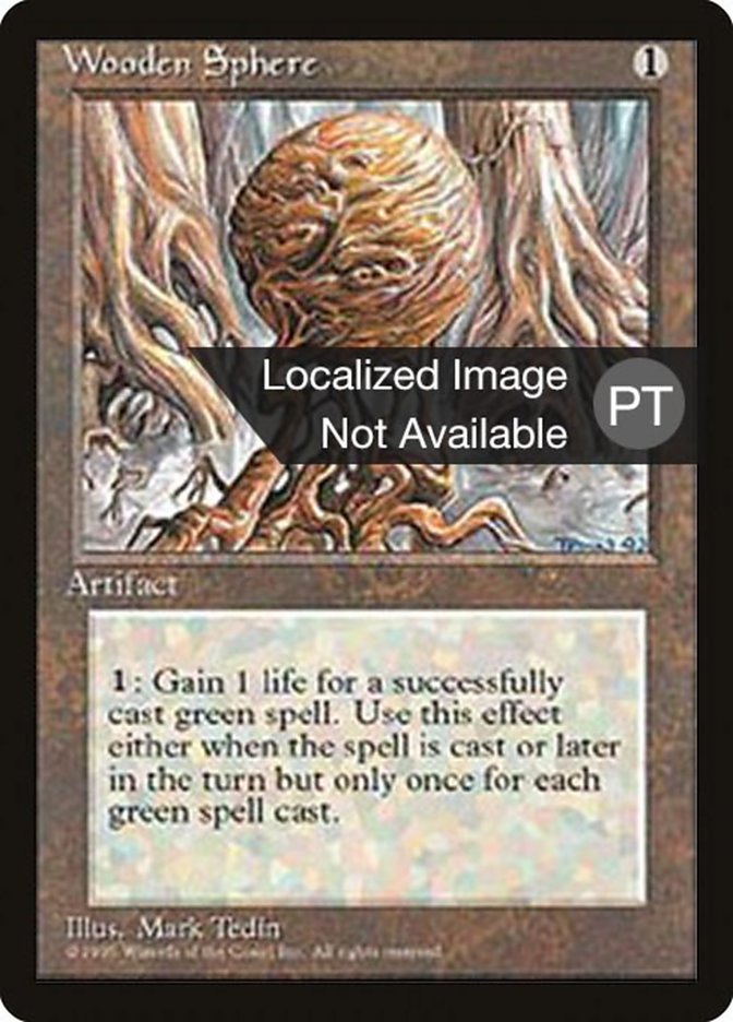 Wooden Sphere [Fourth Edition (Foreign Black Border)] | Silver Goblin