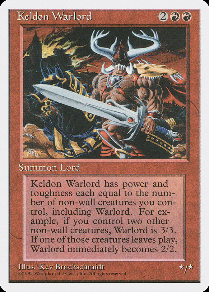 Keldon Warlord [Fourth Edition] | Silver Goblin