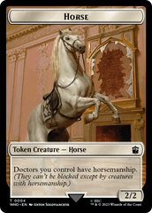 Horse // Food (0026) Double-Sided Token [Doctor Who Tokens] | Silver Goblin