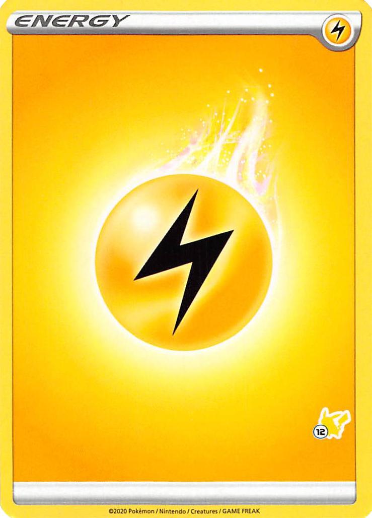 Lightning Energy (Pikachu Stamp #12) [Battle Academy 2022] | Silver Goblin