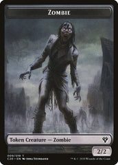 Human Soldier (005) // Zombie Double-Sided Token [Commander 2020 Tokens] | Silver Goblin
