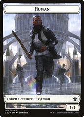 Human // Treasure Double-Sided Token [Commander 2020 Tokens] | Silver Goblin