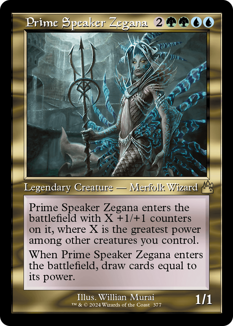 Prime Speaker Zegana (Retro Frame) [Ravnica Remastered] | Silver Goblin