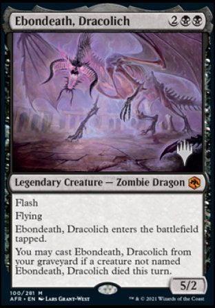 Ebondeath, Dracolich (Promo Pack) [Dungeons & Dragons: Adventures in the Forgotten Realms Promos] | Silver Goblin