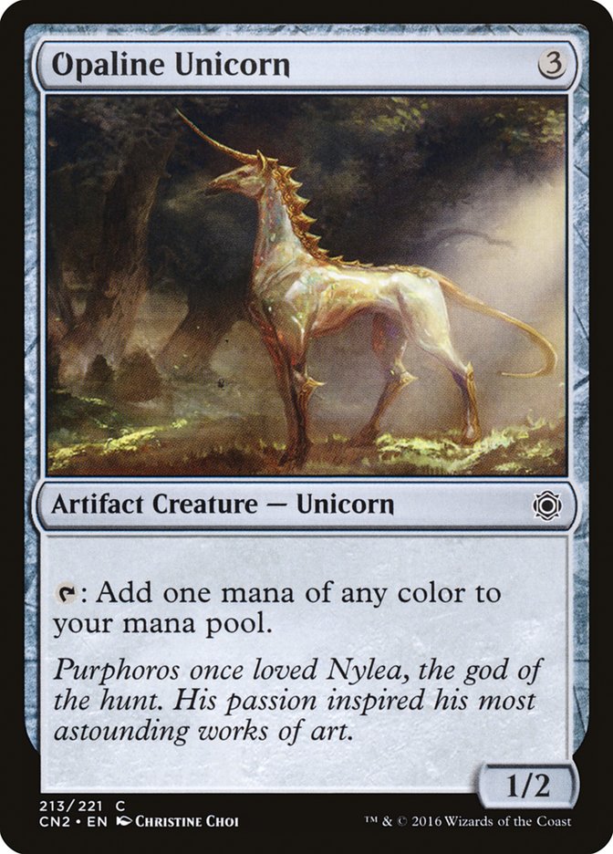 Opaline Unicorn [Conspiracy: Take the Crown] | Silver Goblin