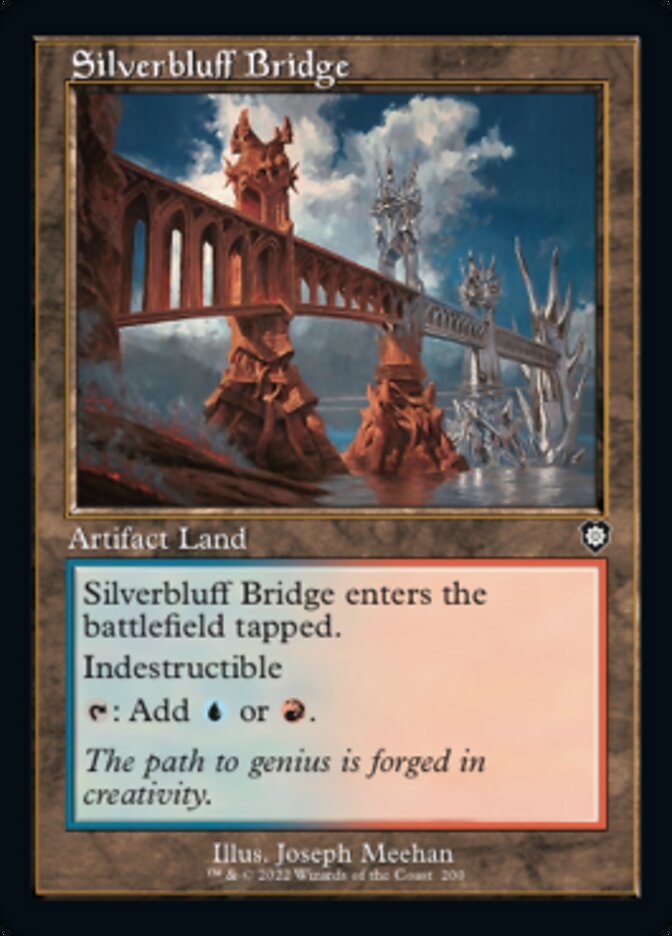 Silverbluff Bridge (Retro) [The Brothers' War Commander] | Silver Goblin