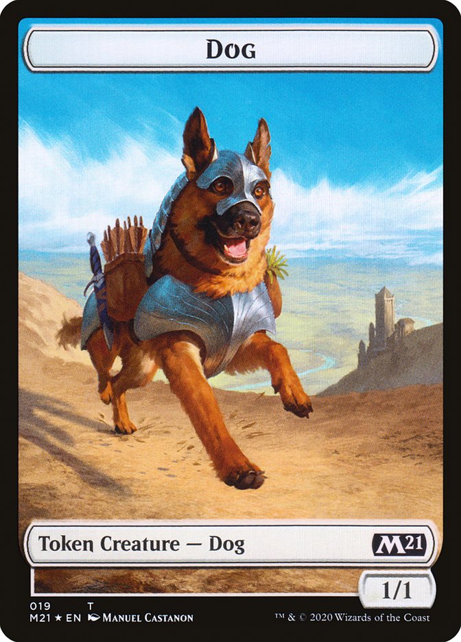 Cat (011) // Dog Double-Sided Token [Core Set 2021 Tokens] | Silver Goblin