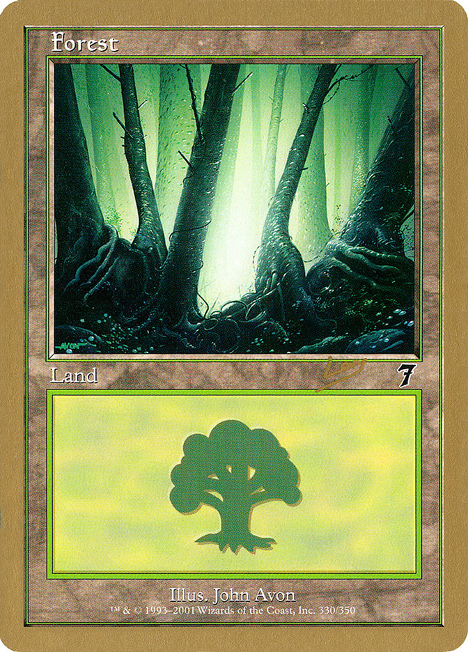 Forest (rl330) (Raphael Levy) [World Championship Decks 2002] | Silver Goblin