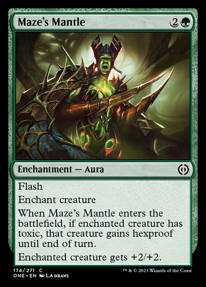 Maze's Mantle [Phyrexia: All Will Be One] | Silver Goblin