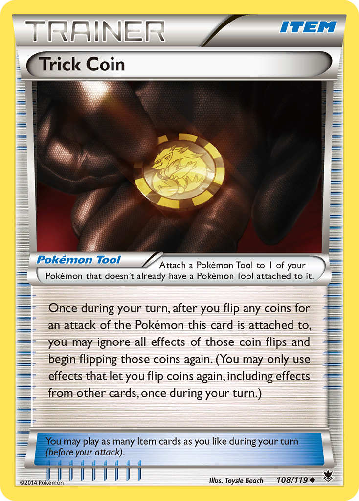 Trick Coin (108/119) [XY: Phantom Forces] | Silver Goblin