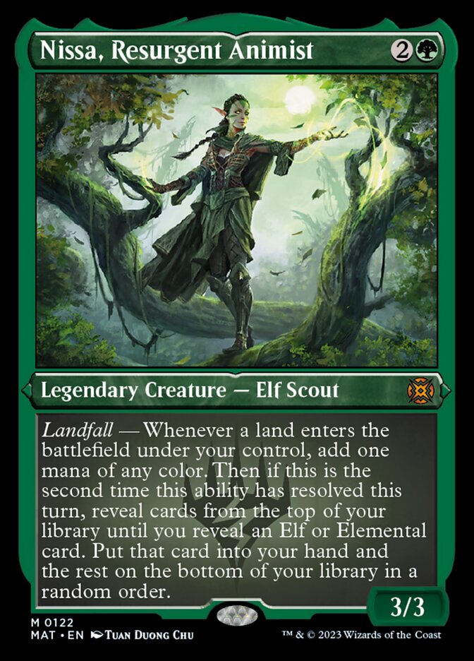 Nissa, Resurgent Animist (Foil Etched) [March of the Machine: The Aftermath] | Silver Goblin