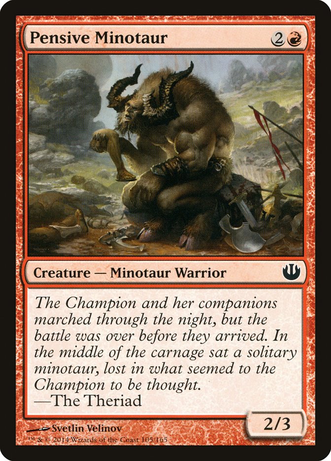 Pensive Minotaur [Journey into Nyx] | Silver Goblin