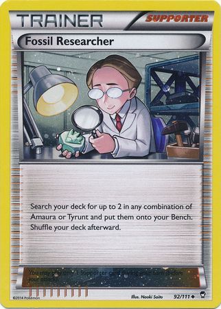Fossil Researcher (92/111) (Cosmos Holo) [XY: Furious Fists] | Silver Goblin