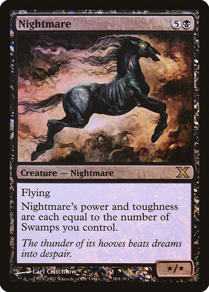 Nightmare (Premium Foil) [Tenth Edition] | Silver Goblin