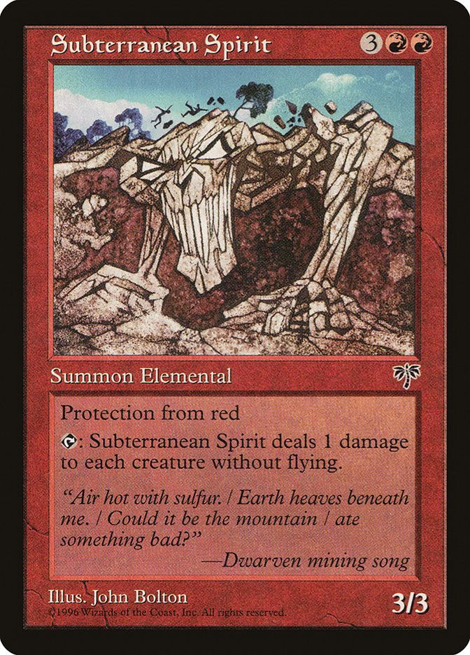 Subterranean Spirit [Mirage] | Silver Goblin
