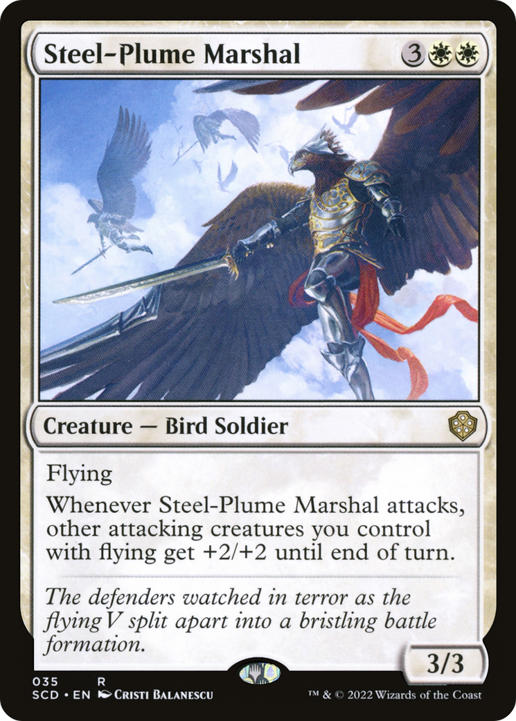 Steel-Plume Marshal [Starter Commander Decks] | Silver Goblin
