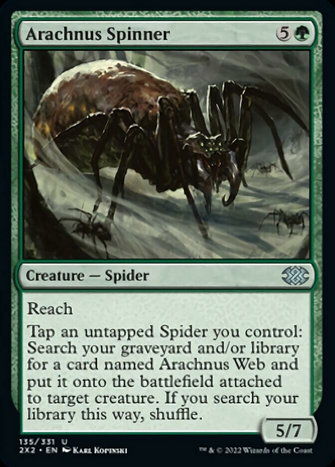 Arachnus Spinner [Double Masters 2022] | Silver Goblin