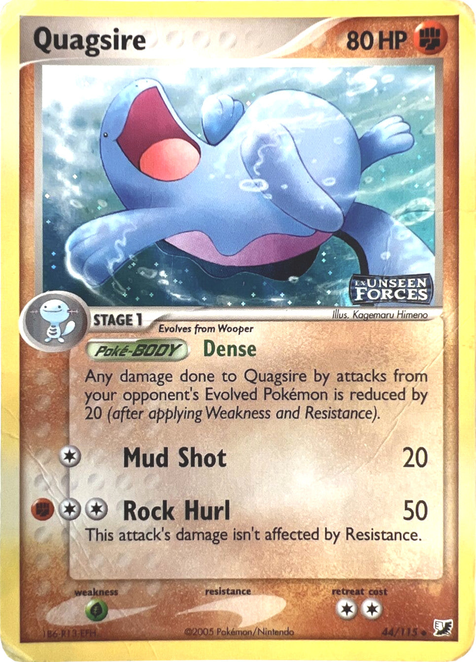 Quagsire (44/115) (Stamped) [EX: Unseen Forces] | Silver Goblin