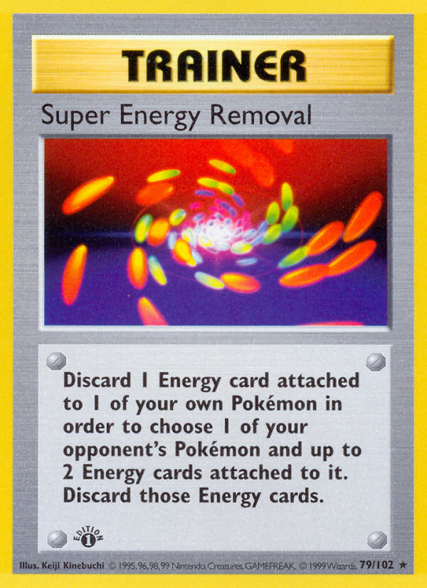 Super Energy Removal (79/102) (Shadowless) [Base Set 1st Edition] | Silver Goblin