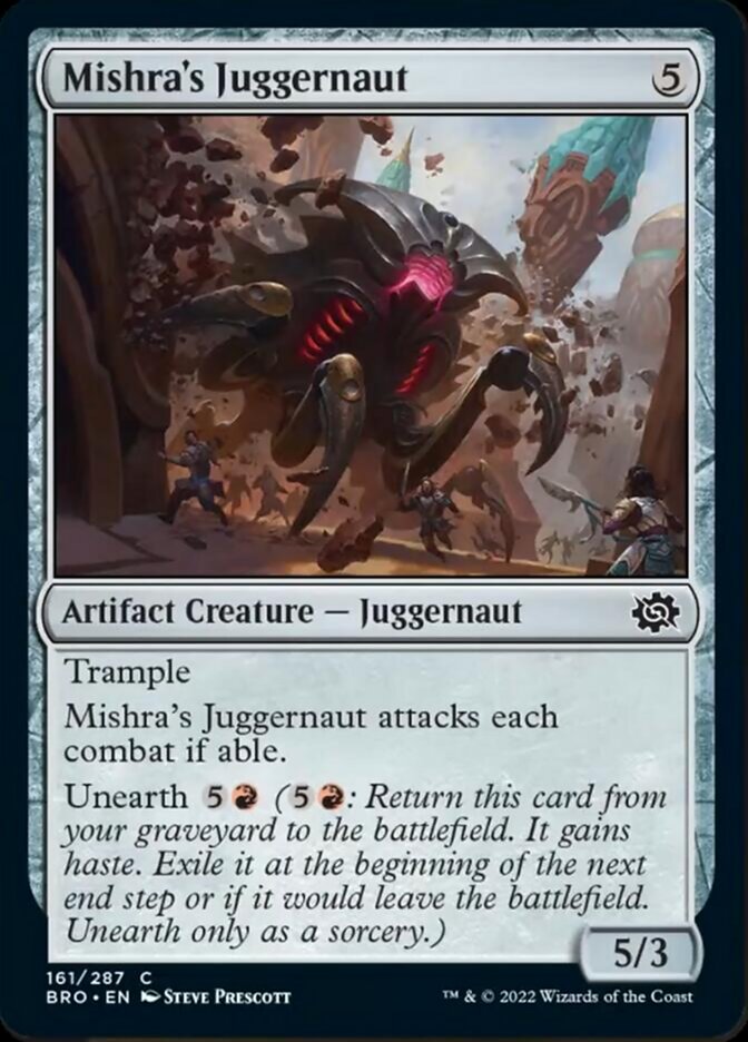 Mishra's Juggernaut [The Brothers' War] | Silver Goblin