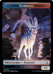 Elemental (9) // Teferi's Talent Emblem Double-Sided Token [March of the Machine Tokens] | Silver Goblin