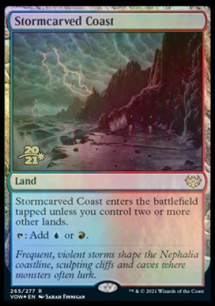 Stormcarved Coast [Innistrad: Crimson Vow Prerelease Promos] | Silver Goblin
