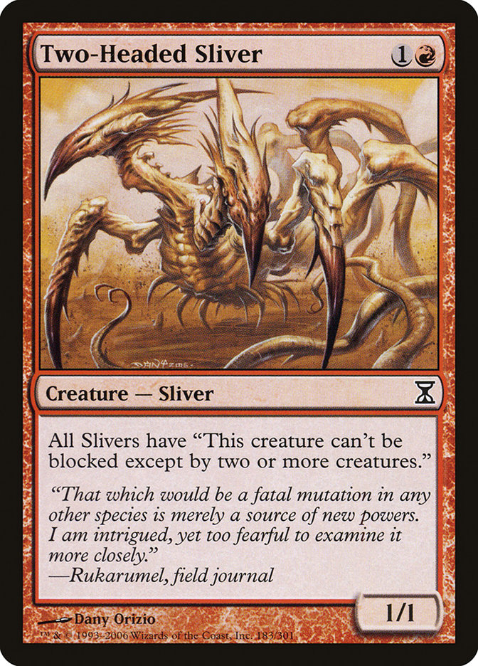Two-Headed Sliver [Time Spiral] | Silver Goblin