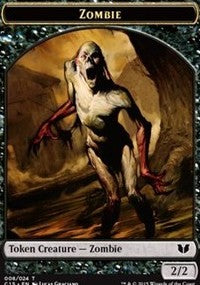 Zombie // Spirit (022) Double-Sided Token [Commander 2015 Tokens] | Silver Goblin