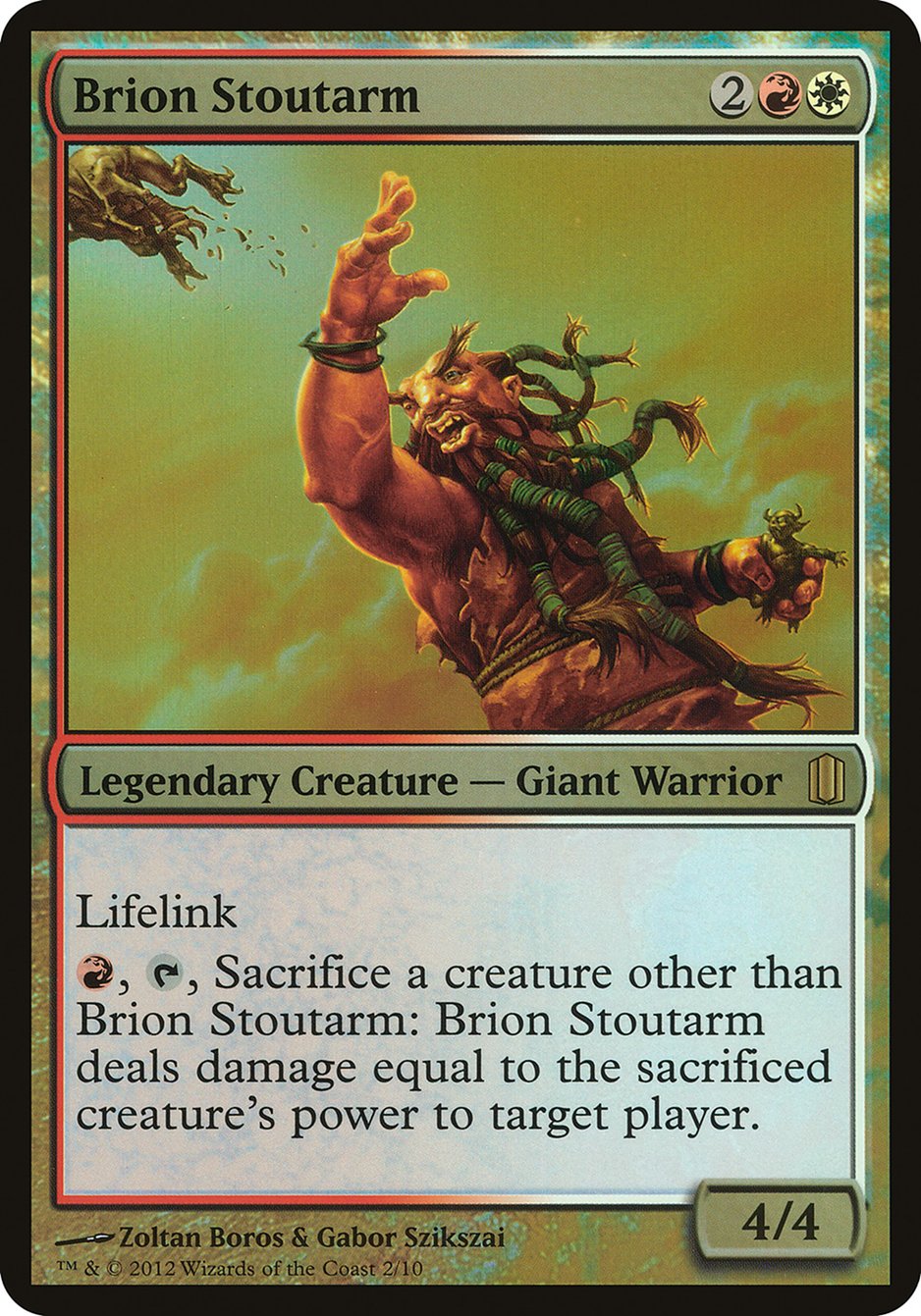 Brion Stoutarm (Oversized) [Commander's Arsenal Oversized] | Silver Goblin
