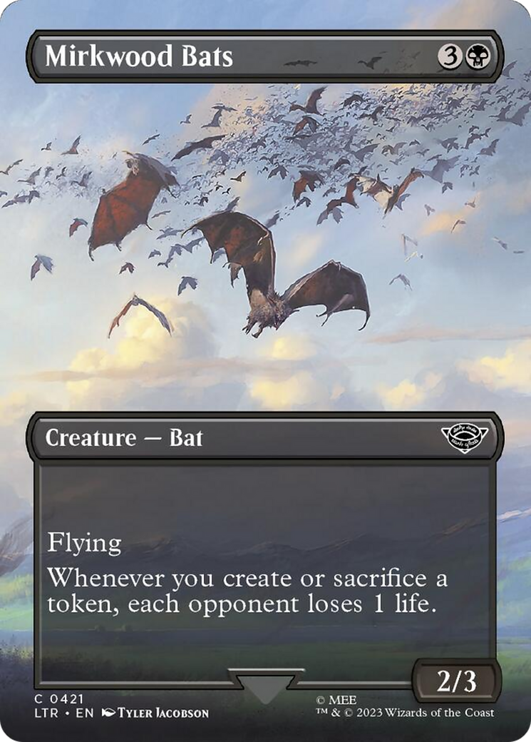 Mirkwood Bats (Borderless Alternate Art) [The Lord of the Rings: Tales of Middle-Earth] | Silver Goblin
