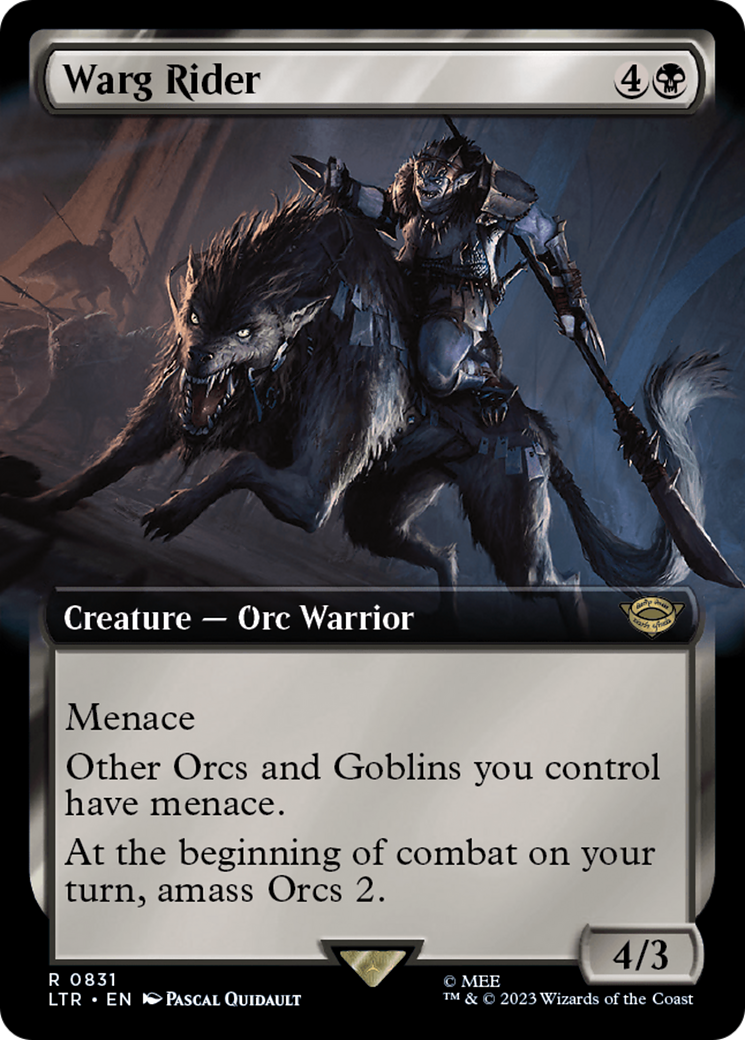 Warg Rider (Extended Art) [The Lord of the Rings: Tales of Middle-Earth] | Silver Goblin