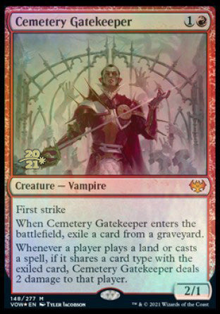 Cemetery Gatekeeper [Innistrad: Crimson Vow Prerelease Promos] | Silver Goblin